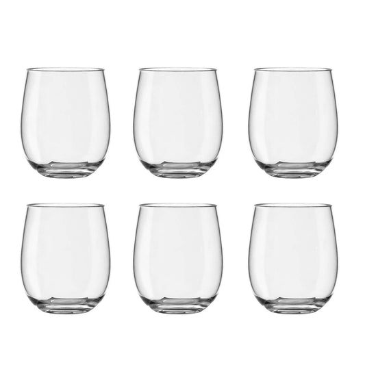 TarHong Montana Stemless Glass, 18 oz., Premium Acrylic Drinkware, Set of 6