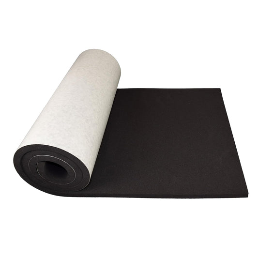 XCEL Marine Foam Roll with Self Adhesive - Black, 60" x 8" x 1/2" Closed Cell Foam Rubber Water Resistant Padding Sheet - Home, Marine, Garage, Automotive, Crafts & Cosplay (Black, 60" x 8" x 1/2")
