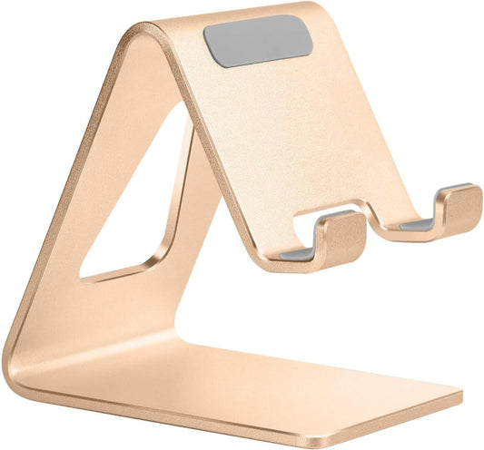 Aoviho iPhone17 16 15 14 13 12 11 8 7 6 6s Desk Cell Phone Stand Phone Holder, Aluminum Phone Cradle Dock for pro Mini
