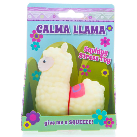 Boxer Gifts Calma Llama Stress Relief Toy | Unique Stress Balls for Adults & Teenagers - Animal Squishy Fidget Toys for Anxiety - Cool Desk Accessories | Cute Stocking Stuffer Llama Gifts