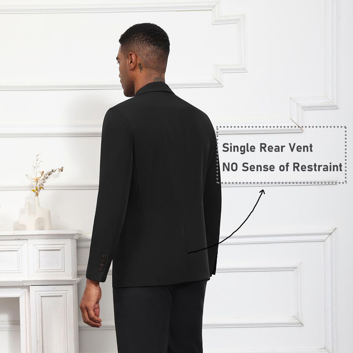 Men's Causal Blazer Suit Jacket Lightweight Spoart Coats for Men One Button Mens Business Blazer Jackets Black