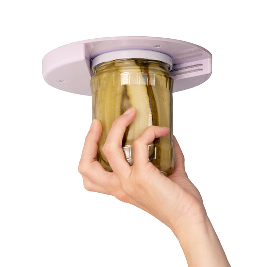 POPDATJAR Under Cabinet Jar Opener - Stainless Steel Lid Opener For Seniors With Arthritis & Weak Hands - Ideal for Any Size Lid - Easy, One-Handed Kitchen Gadgets & Elderly Must Haves