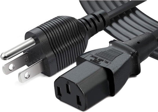 CHANZON 3 5-15P IEC320C13 10A 125V 6ft UL Listed PC Power Cord Universal AC for Personal Computer,PC Monitor,Plasma