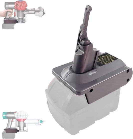 Replacement for Dyson V7V8 Vacuum Battery,Battery Adapter for Milwaukee 18V Lithium Battery,for Dyson V7V8 Absolute V7V8 Animal,Cordless Battery Converter,for Dyson Filter,for Dyson Trigger Lock