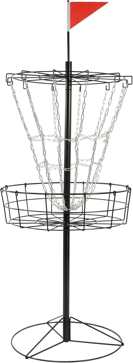 Disc Golf Targets, 12 Chains Portable Disc Golf Baskets, Metal Flying Disc Golf Practice Goal Baskets