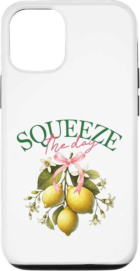 Botanical Brights 12/12 Squeeze The Day Lemon Botanical Vintage Citrus Fruit Art Case for iPhone Pro
