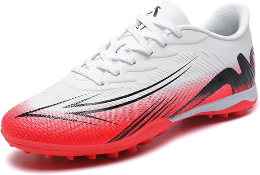 Men's High Top Soccer Shoes FG Long Spikes Adult Football Shoes Lightweight Professional Athletic Training