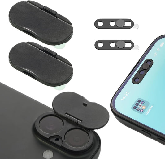 16/17 Security(2 Pack) Privacy Cover Compatible for iPhone |with Front Camera Cover,Protect Privacy and Security