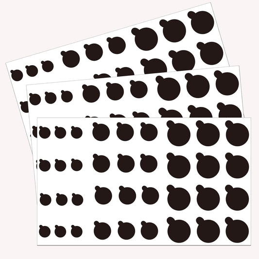 YEWROXY 108 PCS Phone Camera Cover, Black Webcam Cover Vinyl Stickers, Camera Covers for Computer,Cell