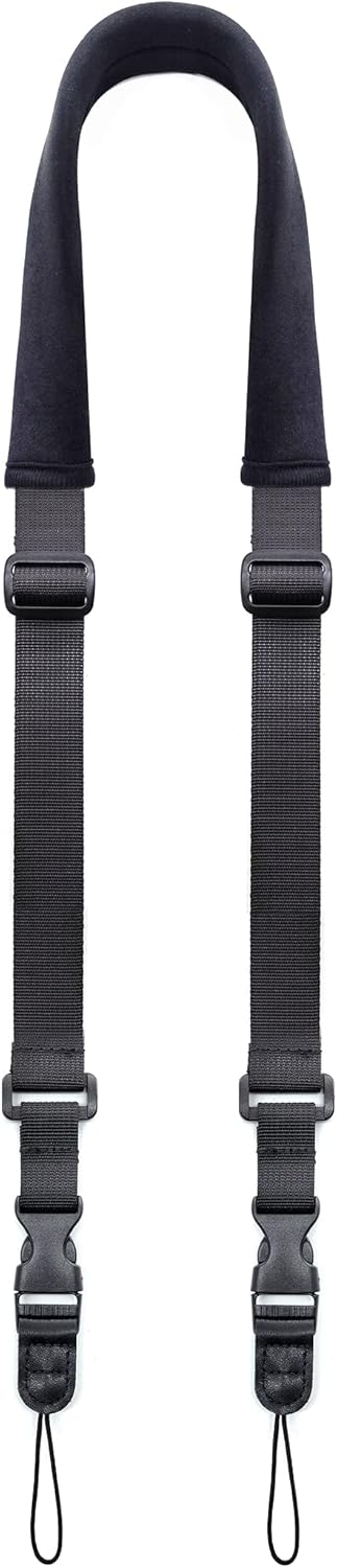 YMTHamaz3 Photographers,Black,56 Inch Camera Neck Strap,Soft Binocular Should Strap with Quick Release Buckle,Neoprene