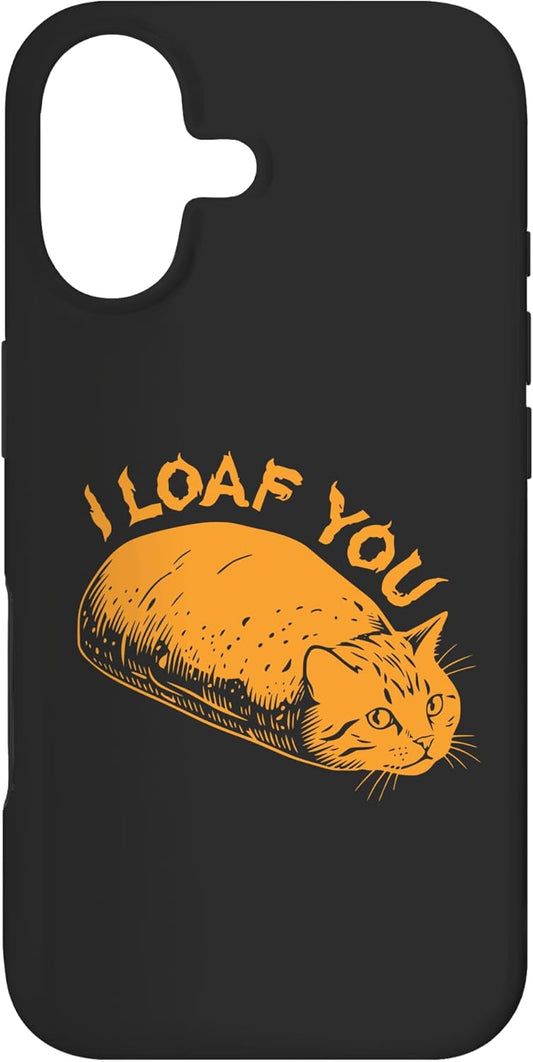 Cute Orange Cat Bread 17 I Loaf You Love Cat Hot Bread Funny Bakery Unique Case for iPhone