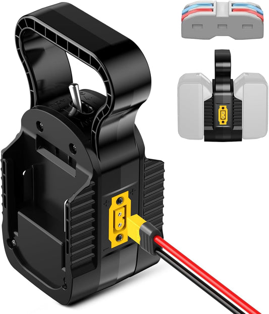 YNDZ 2 1 2Packs 18V Terminals,14AWG in Power Wheel Battery Adapter,for for Makita Battery Dual Voltage Output