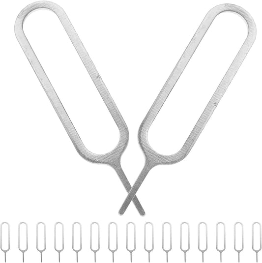 CTIRCHIU 500pcs Sim Card Removal Needles Eject Tool Phone Sim Tray Pin Extractor for Smartphones and Tablets Silver