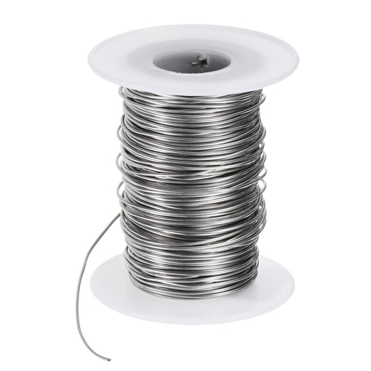 M METERXITY 18 Gauge Stainless Steel Craft Wire, 1.0mm 131 ft Bendable Floral Snare Wire for Jewelry Making/Sculpting/Armature Crafting/Floral Bonsai/DIY Crafts