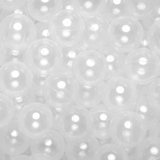 Realhaha Pit Balls for Toddlers Ball Pit, BPA Free Plastic Balls 2.4 Inch for Babies for Boys Girls, Kid Accessories for Bounce House, 100 (Clear)
