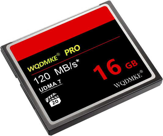 WQDMKE 16GB 120MB/s CF Memory Card High Speed UDMA Up to Camera Cards Designed