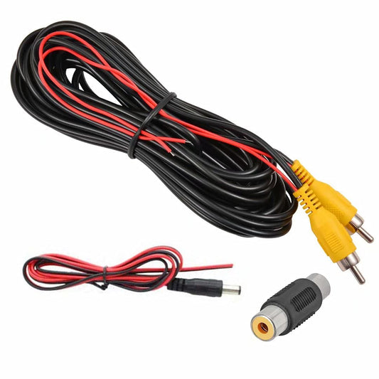 Wire(33FT/10m),AV DALLUX Backup Camera RCA Video Cable,Car Reverse Rear View Camera with Detection Extension Cable