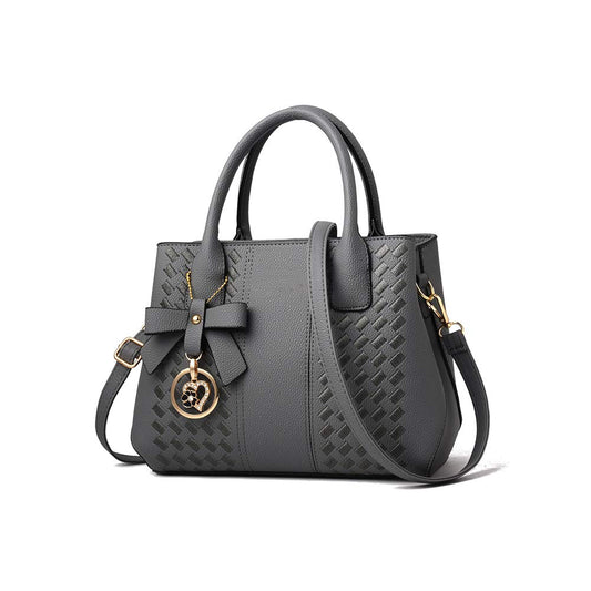 Jeniulet Purses and Handbags for Women Fashion Ladies PU Leather Top Handle Satchel Shoulder Tote Bags Dark Gray 10.2" x 3.9" x 7.9"