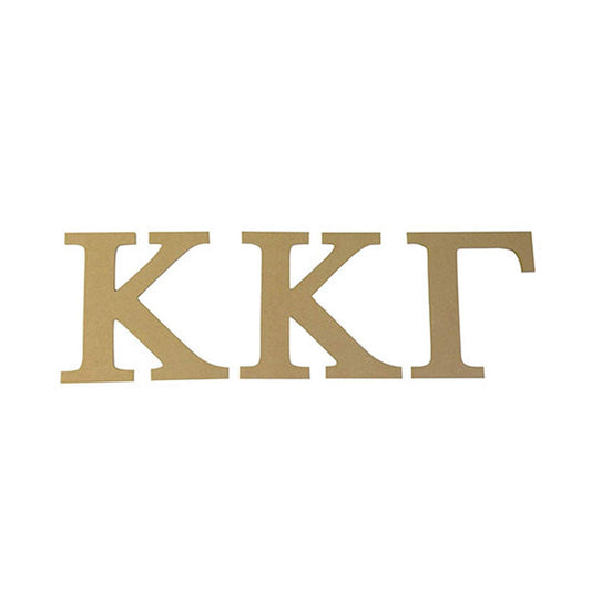Desert Cactus Kappa Kappa Gamma Wooden Letter Set - 7.5 inch Unfinished MDF Wood Kappa Sorority Greek Letters for DIY Arts and Crafts