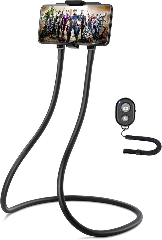 B-Land Upgrade Phone Holder for Bed, Neck Phone Holder Gooseneck Cell Phone Holders, Universal Mobile Phone Stand