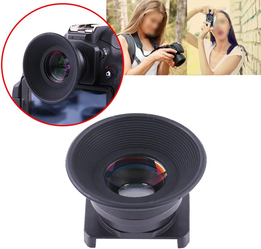 DAREBUDA 1.5X 6 15mm Durable Fixed Focus Viewfinder Eyepiece Magnifier Eyecup for DSLR Camera, Magnifier Viewfinder