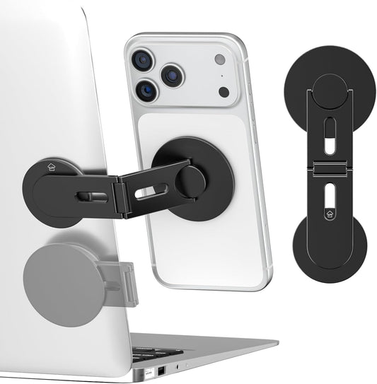 CloudValley 17/16/15/14/13 3/ Magnetic Phone Laptop Holder Mount, Foldable Hidden Portable Stand for iPhone & All