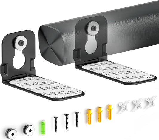 Yibracki HW-S700D Ultra Slim Soundbar Mount Fit Small Sound Bars for TVs, Compact Sound Bar Mount Bracket for Samsung