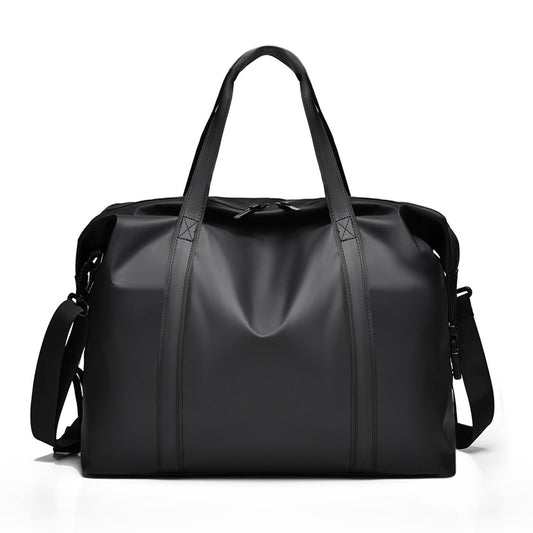 SZDPC Travel Duffle Bag for Spirit Airlines Personal Item Bag 18x14x8, PU Leather Carry on Tote Bag with Shoulder Strap, Weekender Bag for Men and Women