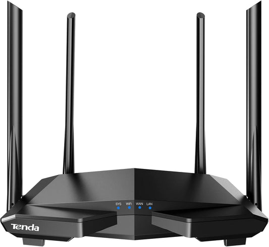 Tenda AC1200 4 100 IPv6 Controls(AC6) Smart WiFi Router, High Speed Dual Band Wireless Internet Router with Smart APP