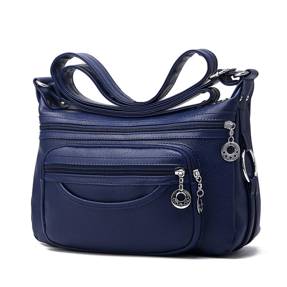 MINTEGRA Women Crossbody Bag Leather Handbag Pocketbook Lightweight Shoulder Purse