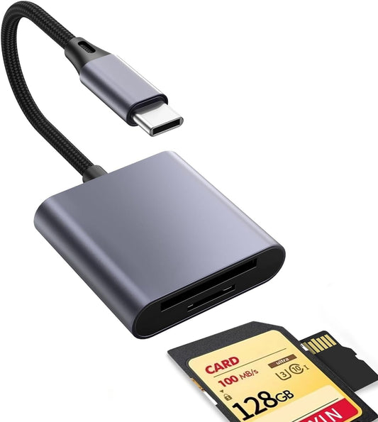 YGKSAA 1PCS iPhone15 16 17, USB C to SD Card Reader, Supports SD and TF Memory Cards, Upgraded with a Metal casing