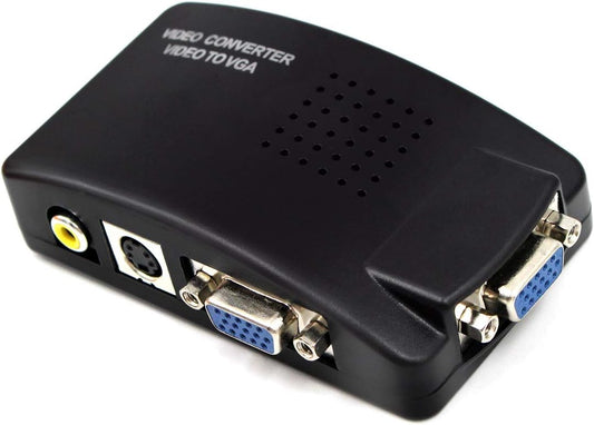 Wiistar Setup S-Video to VGA Video Converter Box for Easy