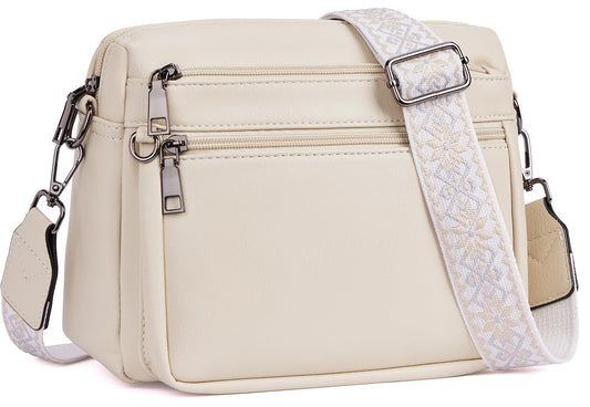 ATERITSSI Crossbody Purses for Women Trendy,Vegan Leather Crossbody Bags,Cell Phone Camera Shoulder Handbags with Card Slots