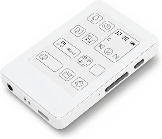 XUMIUZIY MP3 2.7in Player, HD Ink Screen Music Player, Electronic Book HiFi Sound Type C Fast Charging for Home Outdoor