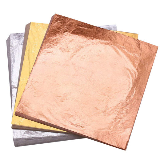 YongBo 300pc Gold Leaf Set for Resin,3 Colors Gold Foil for Candle Making, Crafting, Slime, Resin Accessories, Painting, Crafts, Nail Art, Home Decoration