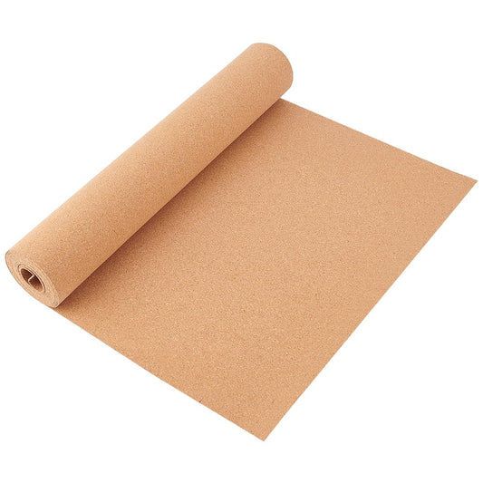 BENECREAT 137.8x15.7 Inch Cork Board Roll, 1mm Thick Rectangular Natural Cork Piece, Cork Sheet Roll for Bulletin Boards, Wall Decorations, DIY Crafts