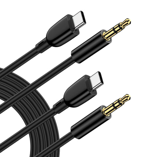 2 Pack 3.3ft 3.5mm A17 S25 S24 A16 5G A35 7 7 6, Aux Cord for Car, USB C to Audio Aux Jack Cable for Samsung Galaxy