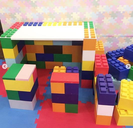EverBlock Single Color Combo Pack | Giant Building Blocks | Easy to Connect & Reuse | Indoor & Outdoor Use | Build Displays & Structures | Multicolored