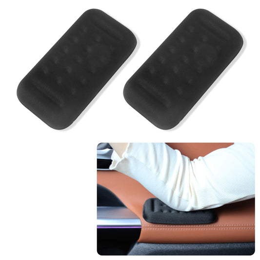 2PCS Car Arm Rest Elbow Pads,Comfortable Car Arm Rest Cushion with Memory Foam Pad for Arm Support,Universal Car Door Armrest Pad Car Interior Accessories (Black)