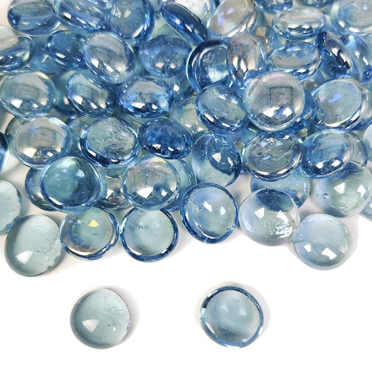 HappyFiller Home Decoration 2 LB Colorful Glass Gems Pebbles Flat Marbles for Vase Fillers Wedding Centerpieces Party Decor,Floral Arrangement Suncatcher Beads Mosaics Stones,Craft Projects