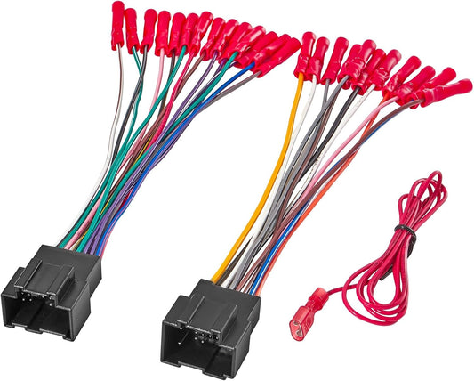 2005-2015 2007-2014 RED WOLF Car Radio Wiring Harness Fit for Chevy Silverado, GMC Enclave Yukon Savana Buick Install