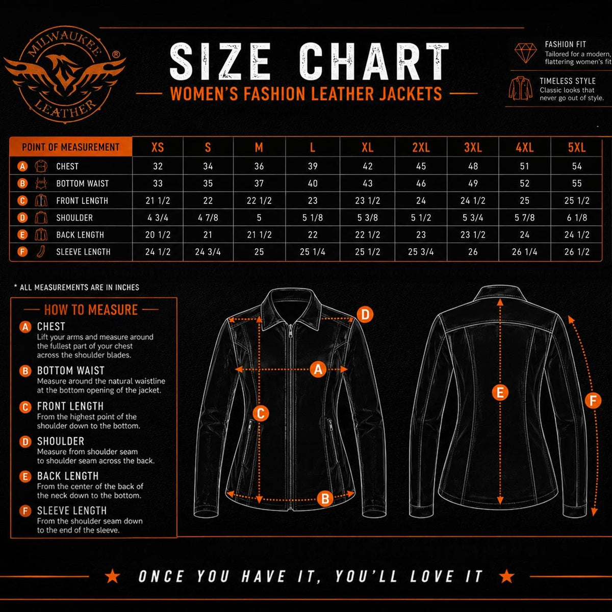 Milwaukee Leather SFL2850 Women's Classic Black Zippered Motorcycle Style Fashion Leather Jacket with Shirt Style Collar - Large