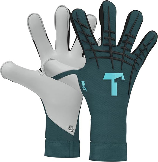 T1TAN Beast Goalkeeper Gloves - Without Finger Protection - Soccer Goalie Gloves Adult - Professional Goal Keeper Gloves for Youth, Men & Women - Size 6-11