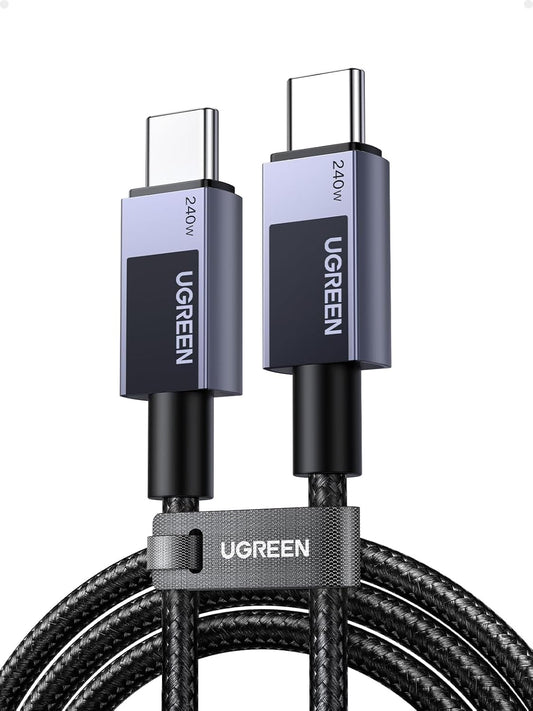 240W 17/17 Pro/17 Max/16, S25/S24, 6, 1.6FT UGREEN USB C to USB C Cable, USB C Cable Fast Charging, USB C Charger Cable