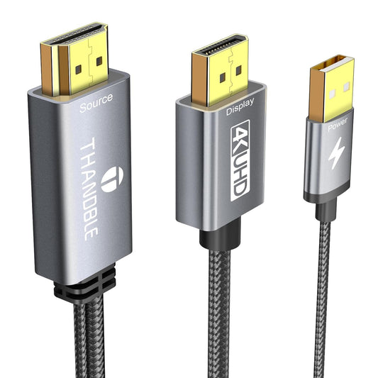 THANDBLE 6FT (4K60Hz), PS5 Active HDMI to DisplayPort Cable Uni-Directional HDMI Source to Display Port Monitor Cable