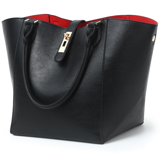 sqlp Large Work Tote Bag for Women Designer Purses and Handbags Big Bucket bags Womens Travel Shoulder Bag Black