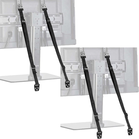VIVO 2 Pack, STAND-SK02P TV Anti-Tip Heavy Duty Dual Cable Kit, Non Tipping Safety Straps for Screens or Furniture