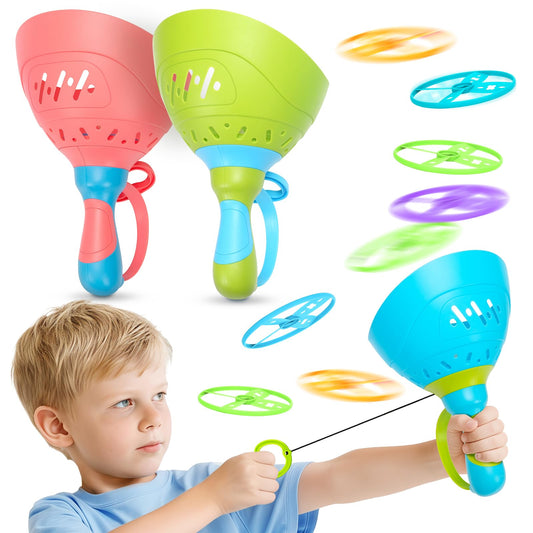 Birebebys Outdoor Toys for Kids Ages 4-8, 3 Packs Flying Catching Game, Outside Manual Capture Chasing Toys for Ages 3-7, Fun Family Games for Boys Girls Ages 2 3 4 5 6
