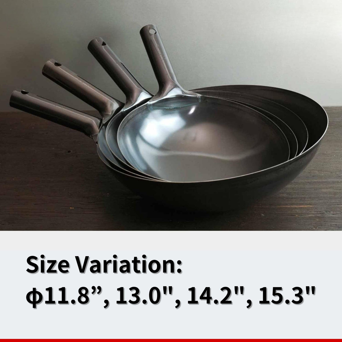 UPB Japan Kanda Iron Beijing Wok - Lightweight and Durable - Perfect for Authentic Japanese Cooking - 15.3 inch 39cm