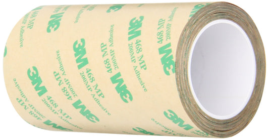 3M 468MP Adhesive Transfer Tape, 4" width x 5yd length (1 roll)